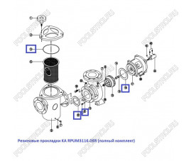 Резиновые прокладки KA RPUM3116.08R (полный комплект)