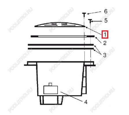 Решетка для донного слива Hayward ANTI-VORTEX